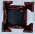 Wood Antique Hand Carved Asian Oxblood Lacquer Low Side or Drink Table - For Sale - Image 7 of 8