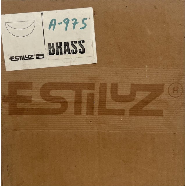 Large Mid-Century Gold Wall Sconces from Estiluz, Barcelona, 1970s, Set of 2 For Sale - Image 10 of 15