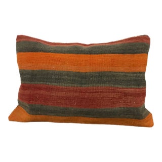 1960s Turkish Stripe Handmade Pillow Cover For Sale