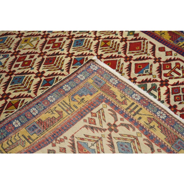 Antique Shirvan Daghestan Rug 3'11'' X 5'4'' For Sale - Image 10 of 11