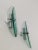A pair of vintage sconces datable between the 1960s and 1970s of the 20th century. These Italian wall lights are...
