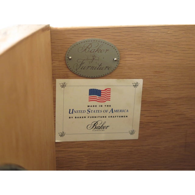 Baker Demilune Shaped Regency Style Pine Sideboard For Sale - Image 9 of 12