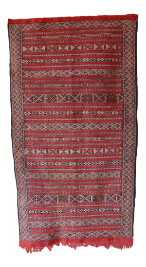 Kilim Vintage Moroccan Rug - 2'11" X 5'6" Ft