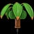 Offered is a beautiful pencil reed palm tree wall lamp attributed to Mario Torres Lopez. Two.coconuts conceal the lights....