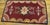 American 1920s Red Floral Folk Art Antique American Hooked Rug 2'6" X 4'6" Knotted Wool Carpet For Sale - Image 3 of 5