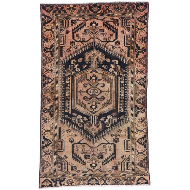 Vintage Persian Hamadan Rug - 03'10 X 06'06 For Sale - Image 9 of 9