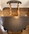 Mid 20th Century Vintage Hand-Carved Mahogany Veneer Extension Dining Table - 40.5" Round to 88.5" For Sale - Image 5 of 11
