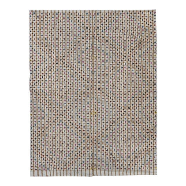 Turkish Jajim Kilim Rug 7'5'' X 10' For Sale