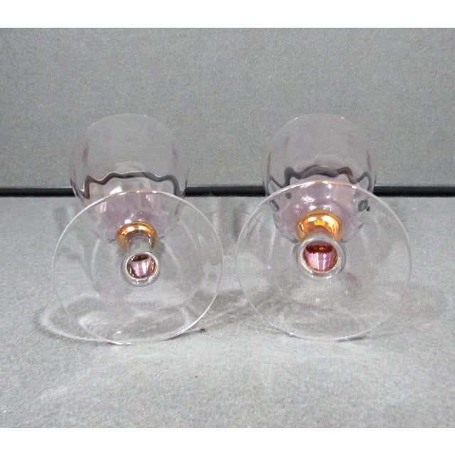 1990s 1990s Royal Albert Old Country Roses Formal Pink Water Goblets, Set of 2 For Sale - Image 5 of 7
