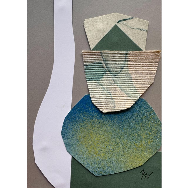 2020s "Pop Music 18" Original Mixed-Media Collage on Paper by Zac Woodiel For Sale - Image 5 of 9