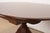 Reeder of London Antique English Regency Carved Mahogany Pedestal Extension Dining Table, Newly Restored For Sale - Image 10 of 14