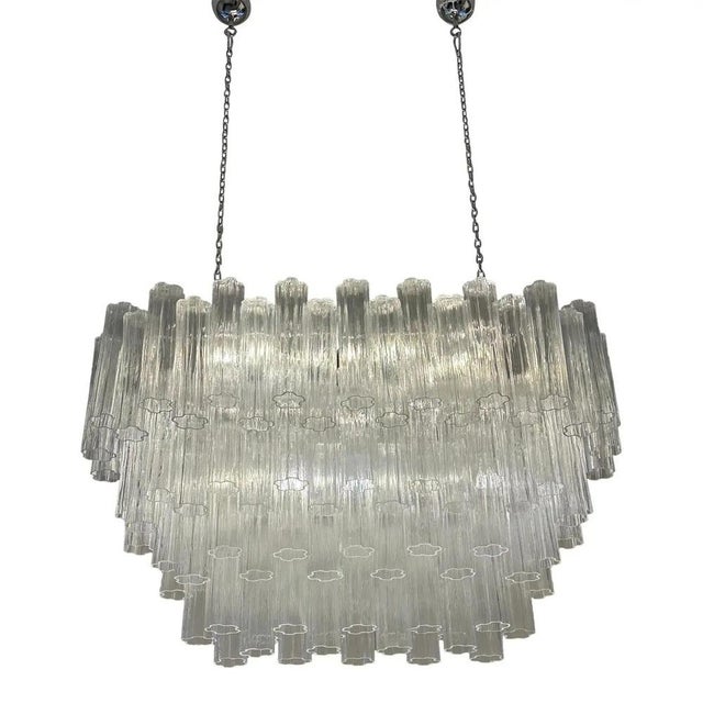 Modern Oval Tronchi Murano Glass Pendant Light by Simoeng for Simoeng For Sale - Image 4 of 7