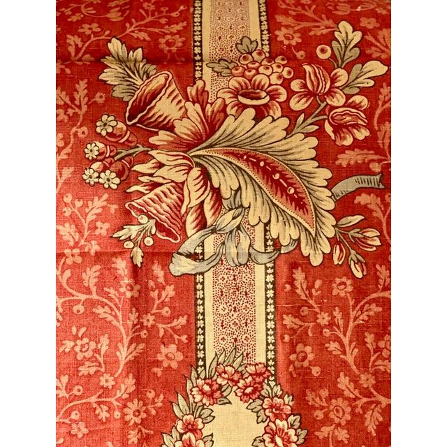 19th Century French Linen Remnant Panel For Sale In Seattle - Image 6 of 7