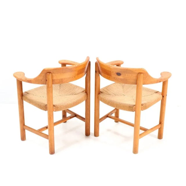 Mid-Century Modern Pine Armchairs by Rainer Daumiller, 1970s, Set of 4 For Sale - Image 6 of 12