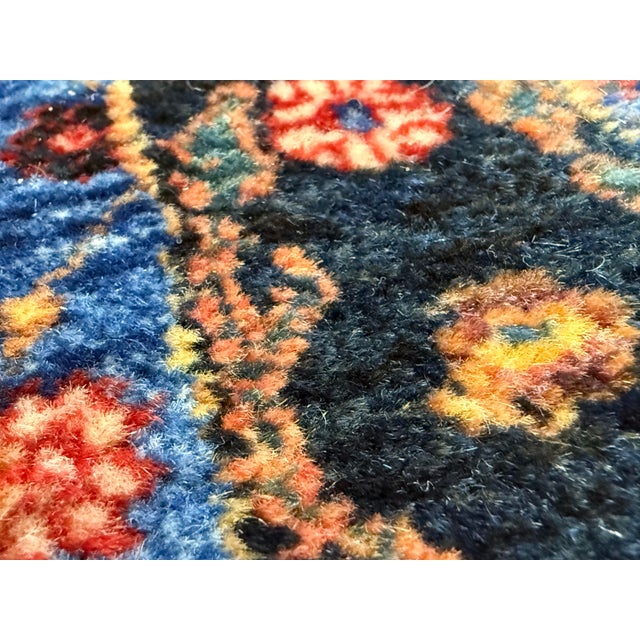 3ft 5in × 9ft 5in Hand-Knotted Wool Tribal Runner Rug, Vintage For Sale - Image 9 of 12