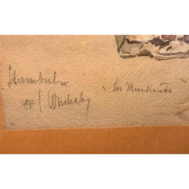 Title: Carl Friedrich Heinrich Werner (Weimar 1808 – 1894 Leipzig) “Two Oriental Figures Standing in Conversation...