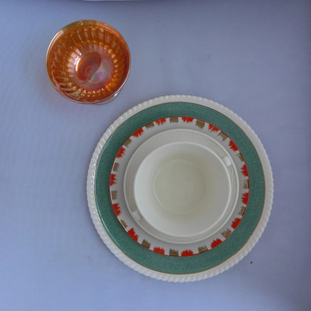 Vintage Mismatched Dinner Settings - Set of 5 For Sale - Image 4 of 4