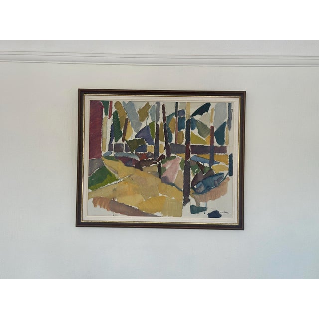Mid-Century Modern Alex Öberg, Autumn Planes, 1960s, Oil on Canvas, Framed For Sale - Image 3 of 13