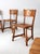 Mid Century Rustic Wood Dining Chairs Set of 6 For Sale - Image 11 of 12