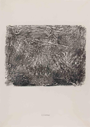 Jean Dubuffet, L'Antilope, Lithograph by Jean Dubuffet, 1961