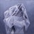 Beyond by Ximena Rendon | Oil on Panel Portrait of a Woman in a Veil For Sale
