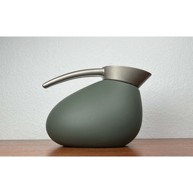 Danish Design Green Model Quack Thermos Coffee or Tea Pot by Maria Berntsen for Georg Jensen For Sale - Image 13 of 18