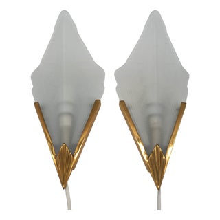 Brass Wall Lamps from Ikea, Sweden, 1990s, Set of 2 For Sale