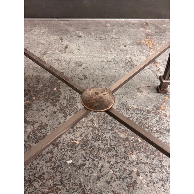 Post Modern Granite + Steel Table For Sale - Image 9 of 12