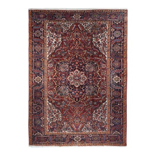 Vintage Heriz Rug 8'2'' X 11'7'' For Sale