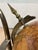 Metal Vintage Hollywood Regency Steel, Brass & Glass Globe Side Table For Sale - Image 7 of 11
