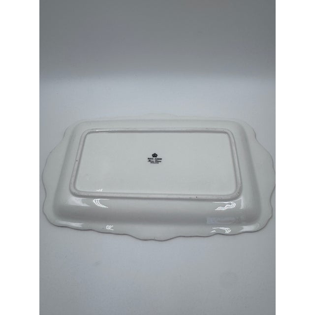 Mid 20th Century Mid 20th Century Royal Albert Bone China Gold Rim Sandwich & Tidbit Serving Set – 4 Pieces For Sale - Image 5 of 8