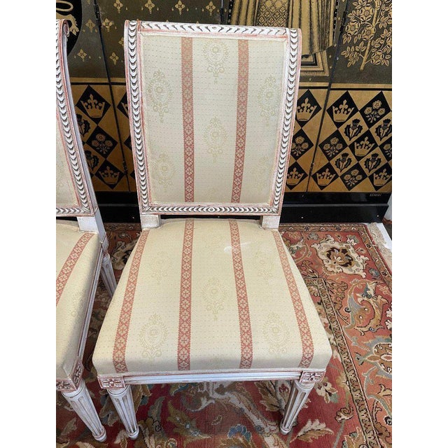 Louis XVI Style Chairs, Set of 4 For Sale - Image 3 of 5