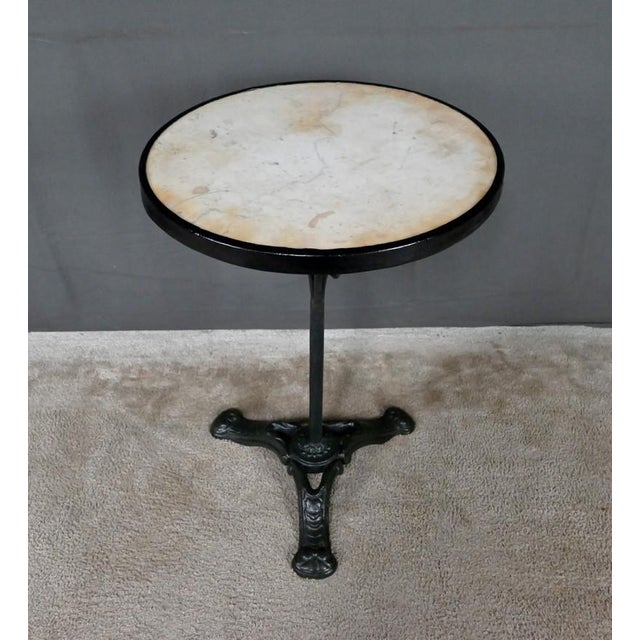 Stone Vintage Marble Bistro Table, 1900 For Sale - Image 7 of 15