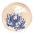 Wonderful art studio pottery in porcelain with blue and pink crests showing angels, a royal crown and garlands. Small...