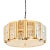 Scandinavian Mid-Century Glass & Brass Ceiling Light/Chandelier Attributed to Carl Fagerlund for Orrefors, Sweden, 1960s For Sale