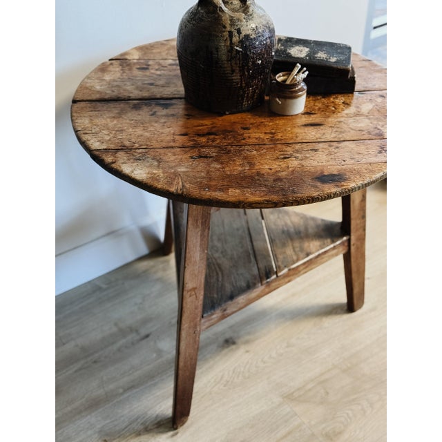 Wood English Georgian Pine Cricket Table For Sale - Image 7 of 7