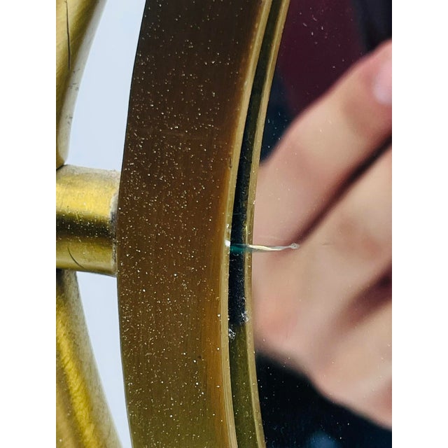 Charles Hollis Jones Sculptural Brass Pivot Mirror, 1960s Hollywood Regency For Sale - Image 14 of 18