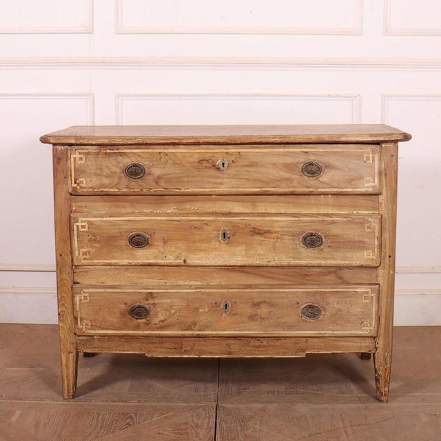 Italian Bleached Walnut Commode For Sale - Image 12 of 12
