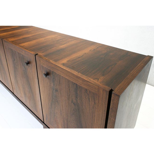 Brown Symmetric Sideboard in Dark Walnut attributed to Royal Board, Sweden, 1961 For Sale - Image 8 of 18