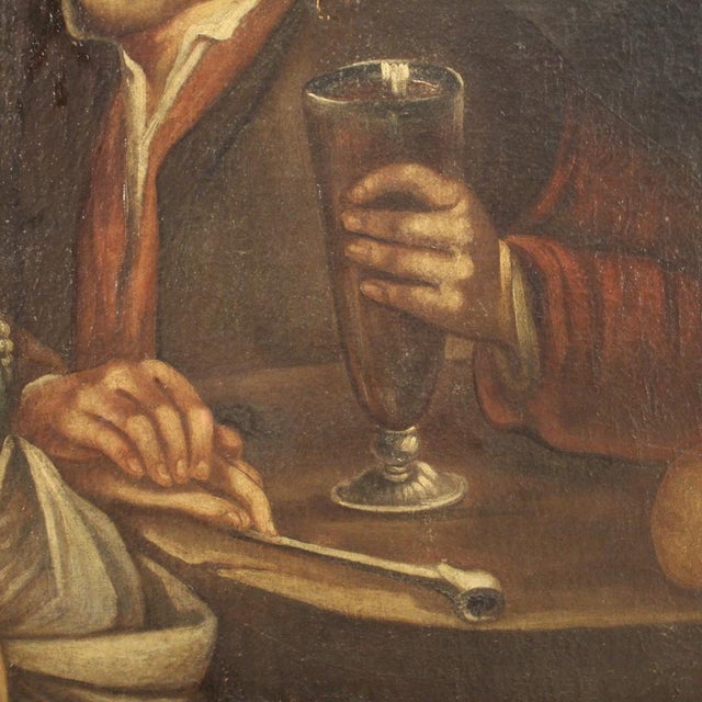 Figurative Composition, 18th Century, Oil Painting on Canvas, Framed For Sale - Image 11 of 16