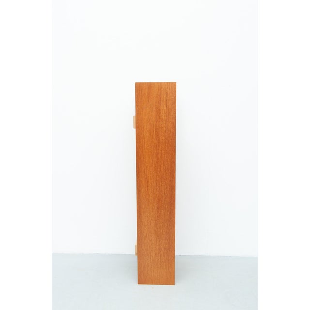 1960s Cherry Wood Wall Shelf by Walter Wirz for Wilhelm Renz, 1960s For Sale - Image 5 of 8