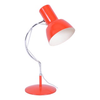 Mid-Century Modern Table Lamp in Chrome by J. Hůrka for Lidokov, Czech, 1960s For Sale