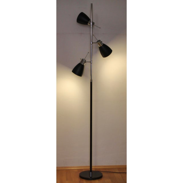 Mid-Century Modern French Three-Light Floor Lamp by Étienne Fermigier for Monix, 1970s For Sale - Image 3 of 15