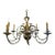 Early 20th Century English Silver Plate Eight-Light Chandelier For Sale