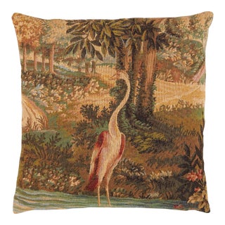 Verdure Heron Woolblend Tapestry Cushion With Feather Filler - 46x46cm (18"x18") For Sale