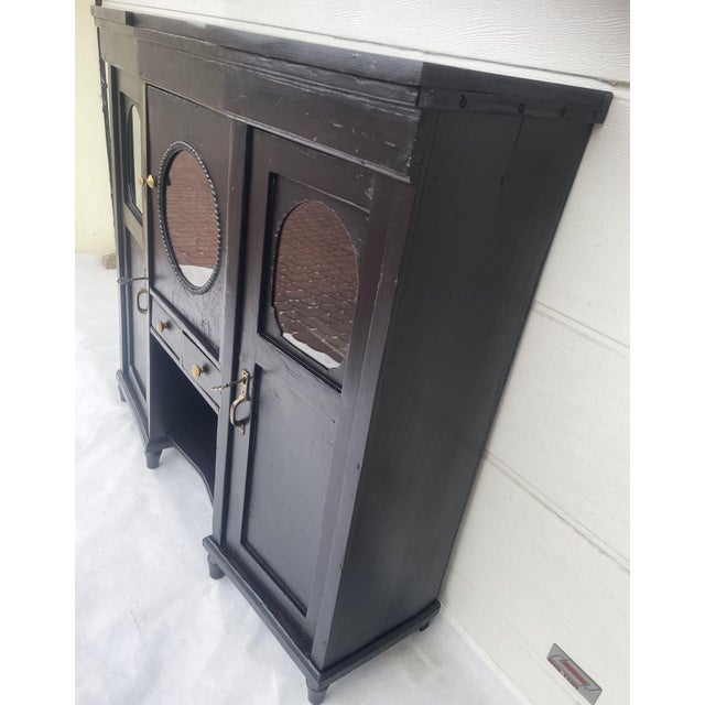 Black Antique Black Sideboard, 1890s For Sale - Image 8 of 18