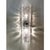 Transparent Elegant Transparent Hammered Glass Wall Sconces With Italian Murano Influence - Lot of 4 For Sale - Image 8 of 9