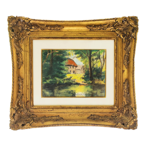 Early 20th Century Paul-Emile Pissarro - Le Champ De Prommiers, Pastel