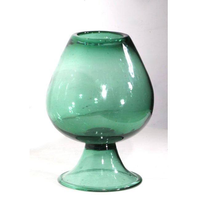 Green Mid 20th Century Empoli Chalace Vase For Sale - Image 8 of 13