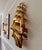 Mid-Century Modern John DeMott Brutalist Metal and Brass Sailing Ship Wall Sculpture For Sale - Image 3 of 13